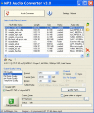 MP3 Audio Converter screenshot